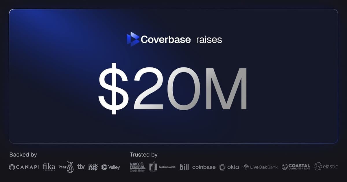 Coverbase raises $20M Series A funding announcement